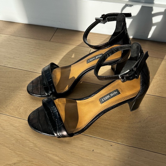 Nine West Heel Sandal - Black - Picture 2 of 5